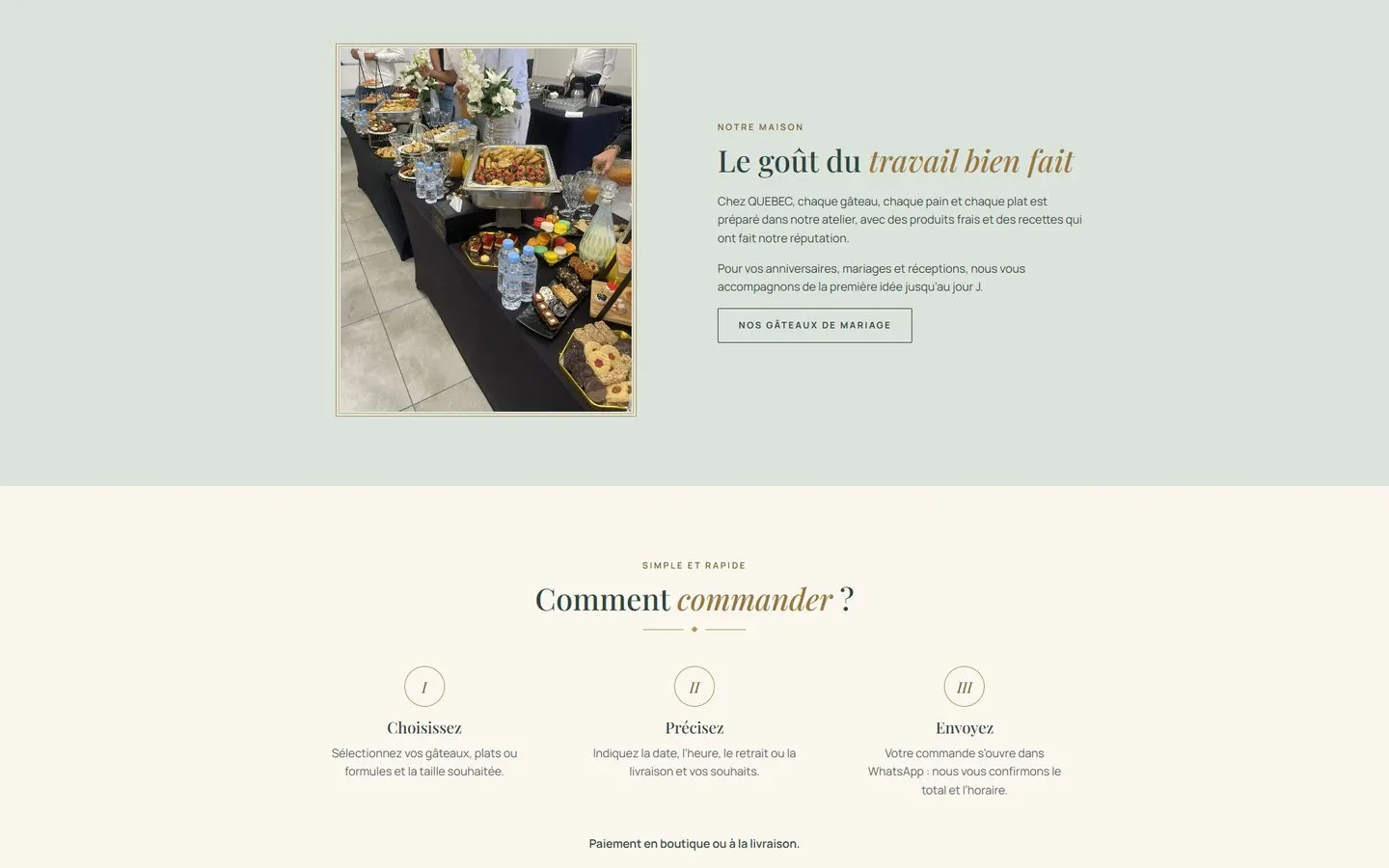 QUEBEC — Boulangerie-pâtisserie — écran 4 sur 5